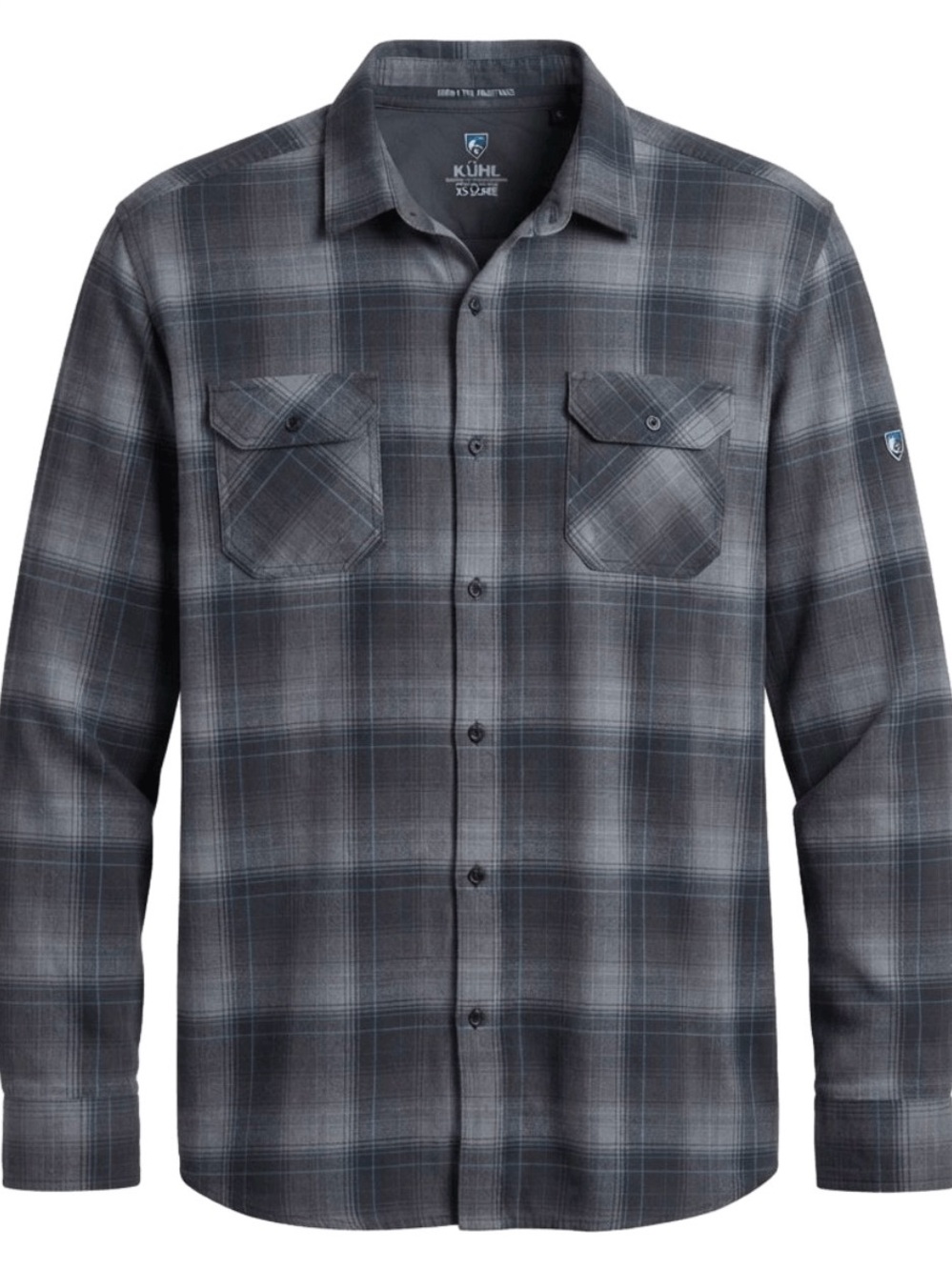 Kuhl Men's Gray Plaid Button-Down Shirt